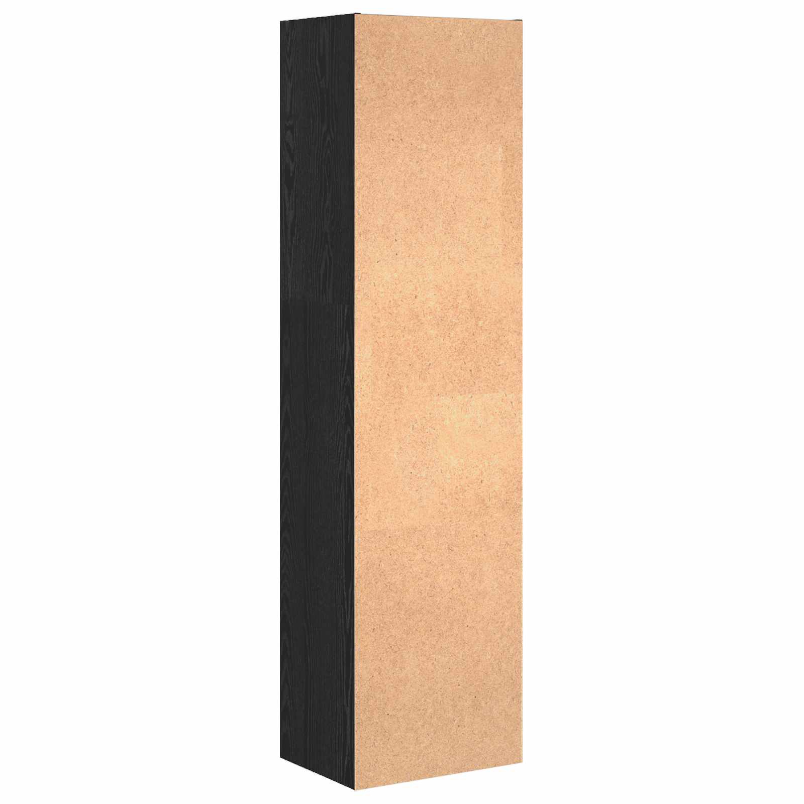 Bücherregal Schwarz Eichen-Optik 40 x 30 x 152 cm Holzwerkstoff