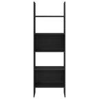 Bücherregal Schwarz Eichen-Optik 60 x 35 x 180 cm Holzwerkstoff