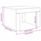 Couchtisch Artisan-Eiche 50 x 50 x 35 cm Holzwerkstoff