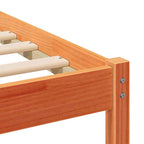 Bettrahmen Wachsbraun 120 x 200 cm Massives Kiefernholz