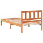 Bettrahmen Wachsbraun 75 x 190 cm Massives Kiefernholz