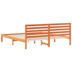 Bettrahmen Wachsbraun 180 x 200 cm Massives Kiefernholz