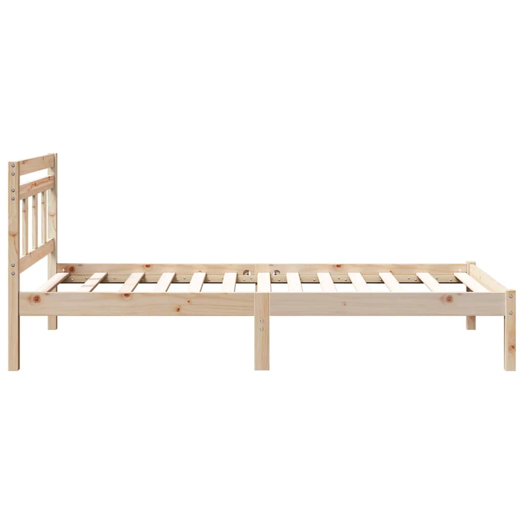 Bettrahmen Braun 100 x 200 cm Massives Kiefernholz