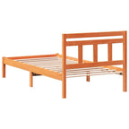 Bettrahmen Braun 100 x 200 cm Massives Kiefernholz