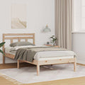 Bettrahmen Braun 90 x 190 cm Massives Kiefernholz