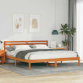 Bettrahmen Braun 200 x 200 cm Massives Kiefernholz