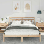 Bettrahmen Braun 160 x 200 cm Massives Kiefernholz