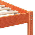 Bettrahmen Braun 120 x 190 cm Massives Kiefernholz