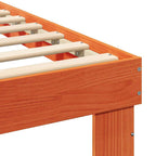 Bettrahmen Wachsbraun 75 x 190 cm Massives Kiefernholz