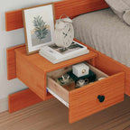 Bettrahmen Wachsbraun 75 x 190 cm Massives Kiefernholz