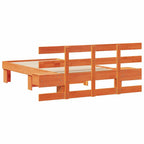 Bettrahmen Wachsbraun 75 x 190 cm Massives Kiefernholz