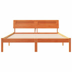 Bettrahmen Wachsbraun 150 x 200 cm Massives Kiefernholz