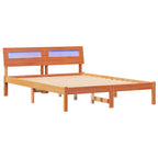 Bettrahmen Wachsbraun 120 x 190 cm Massives Kiefernholz