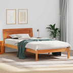 Bettrahmen Wachsbraun 80 x 200 cm Massives Kiefernholz