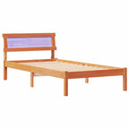 Bettrahmen Wachsbraun 75 x 190 cm Massives Kiefernholz