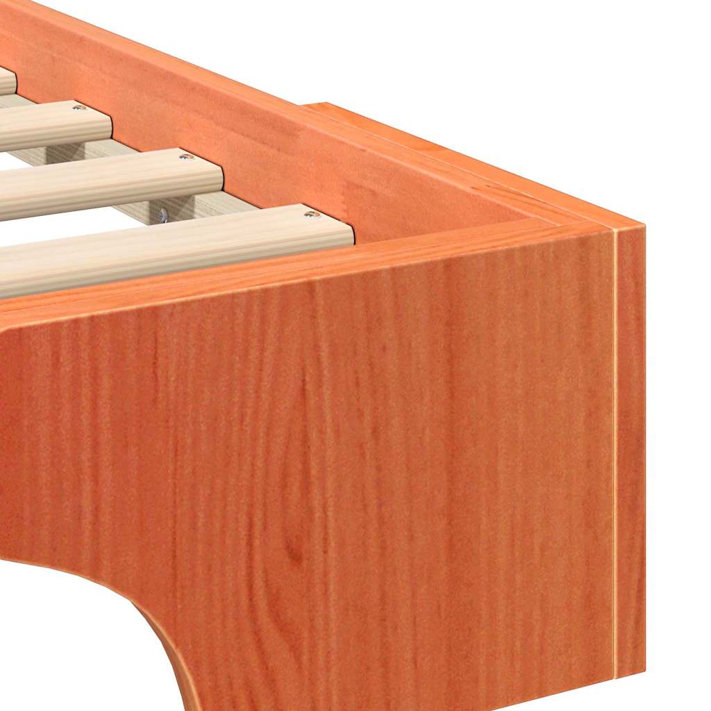 Bettrahmen Braun 140 x 210 cm Massives Kiefernholz