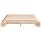 Bettrahmen Braun 160 x 210 cm Massives Kiefernholz