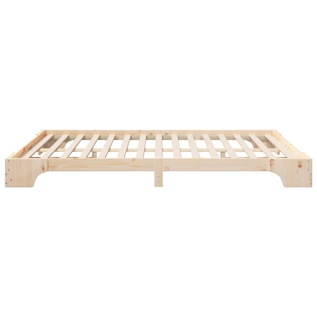 Bettrahmen Braun 160 x 210 cm Massives Kiefernholz