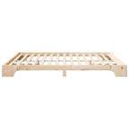 Bettrahmen Braun 200 x 210 cm Massives Kiefernholz