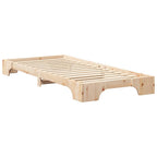 Bettrahmen Braun 80 x 220 cm Massives Kiefernholz