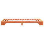 Bettrahmen Braun 100 x 220 cm Massives Kiefernholz
