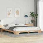 Bettrahmen Braun 180 x 220 cm Massives Kiefernholz