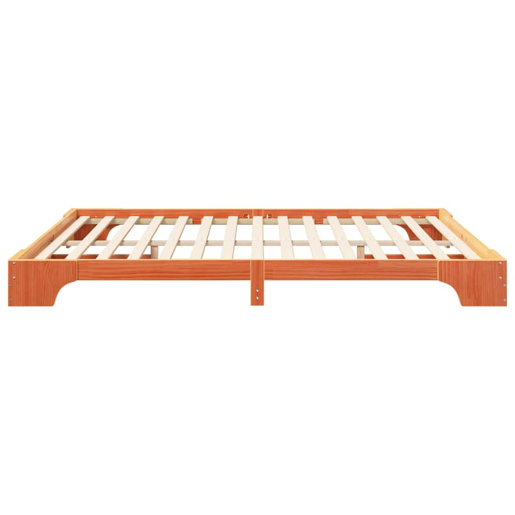 Bettrahmen Braun 180 x 220 cm Massives Kiefernholz