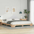 Bettrahmen Braun 200 x 220 cm Massives Kiefernholz
