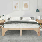Bettrahmen Braun 200 x 200 cm Massives Kiefernholz