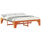 Bettrahmen Braun 200 x 200 cm Massives Kiefernholz