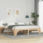 Bettrahmen Braun 180 x 200 cm Massives Kiefernholz