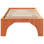 Bettrahmen Braun 100 x 200 cm Massives Kiefernholz