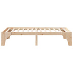 Bettrahmen Braun 90 x 190 cm Massives Kiefernholz