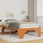 Bettrahmen Braun 90 x 190 cm Massives Kiefernholz