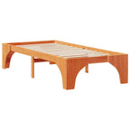 Bettrahmen Braun 75 x 190 cm Massives Kiefernholz