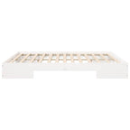 Bettgestell Weiß 200 x 200 cm
