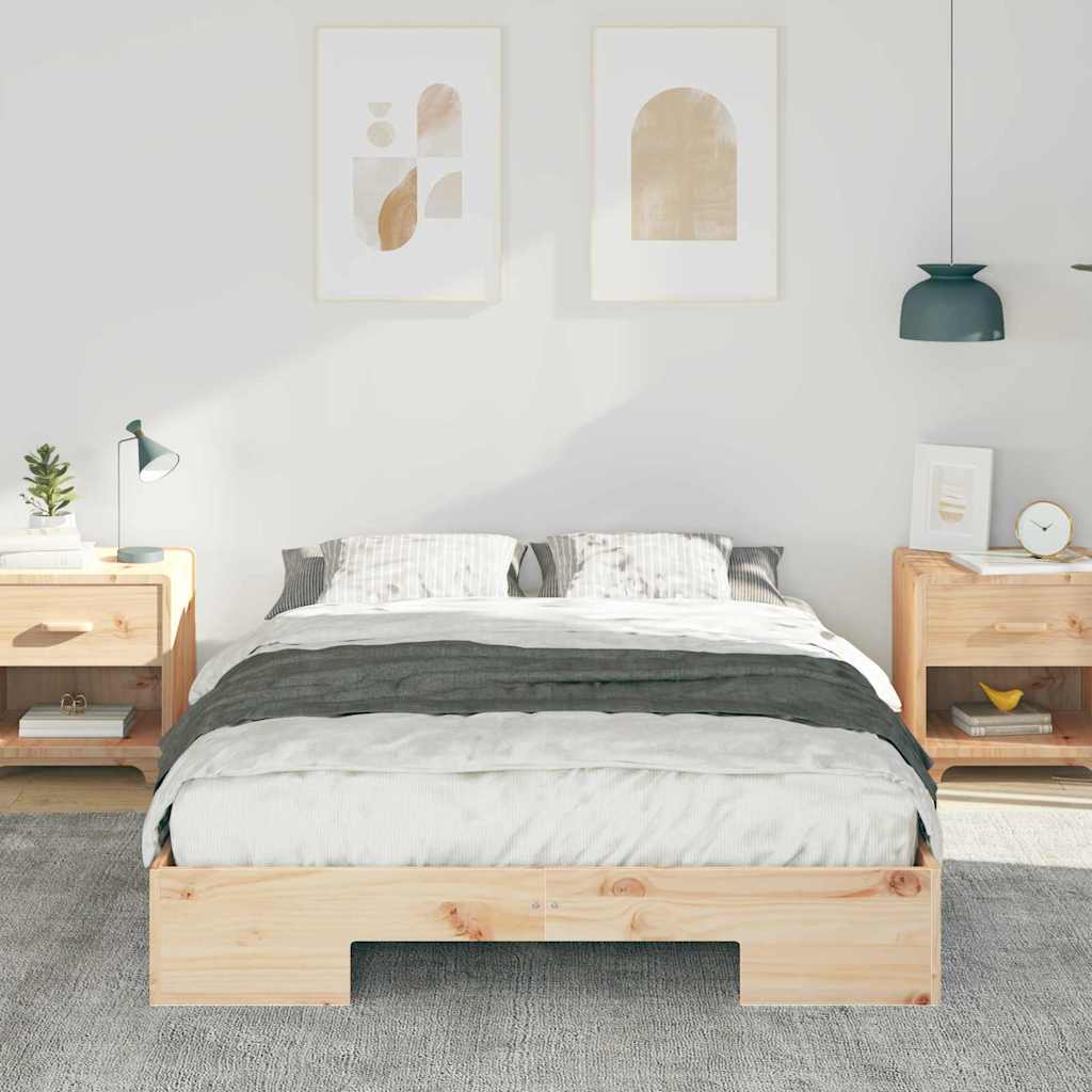 Bettgestell Braun 120 x 200 cm