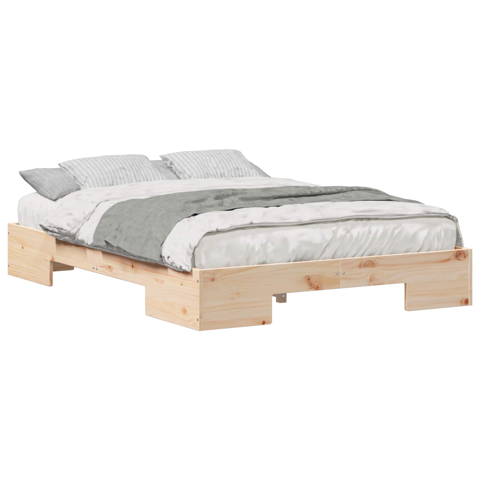 Bettgestell Braun 140 x 190 cm