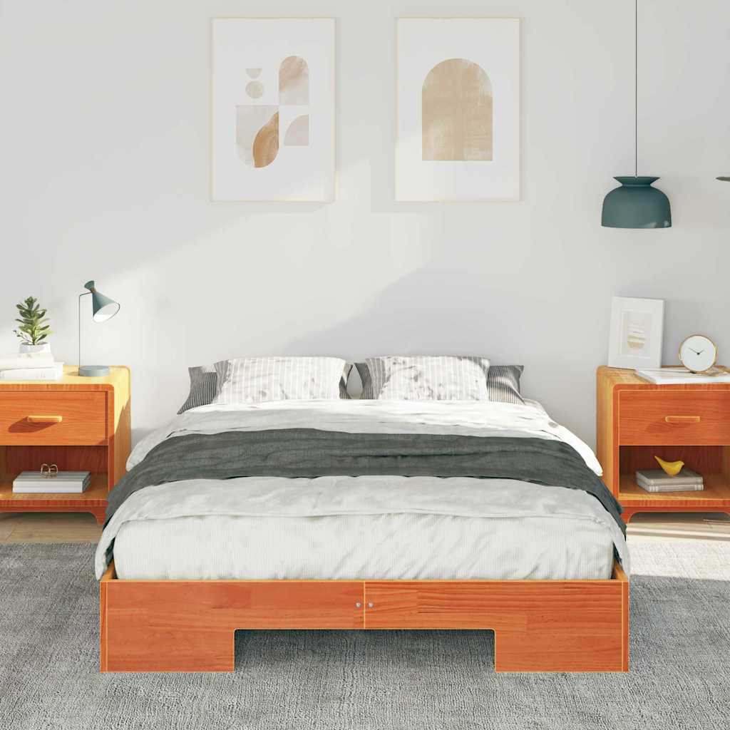 Bettgestell Braun 140 x 190 cm