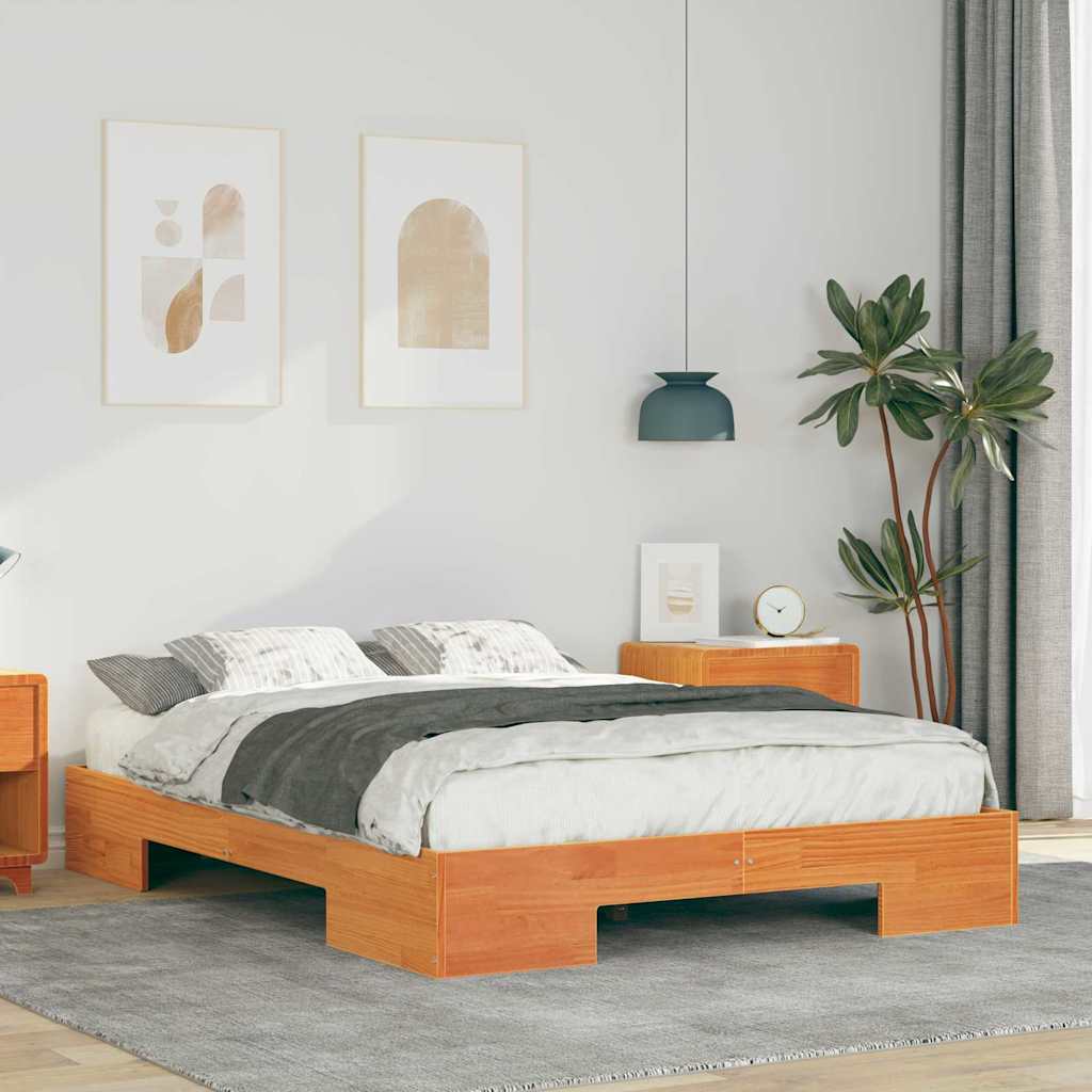 Bettgestell Braun 135 x 190 cm