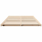 Bettrahmen Braun 120 x 190 cm Massives Kiefernholz