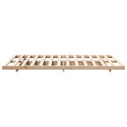 Bettrahmen Braun 120 x 190 cm Massives Kiefernholz