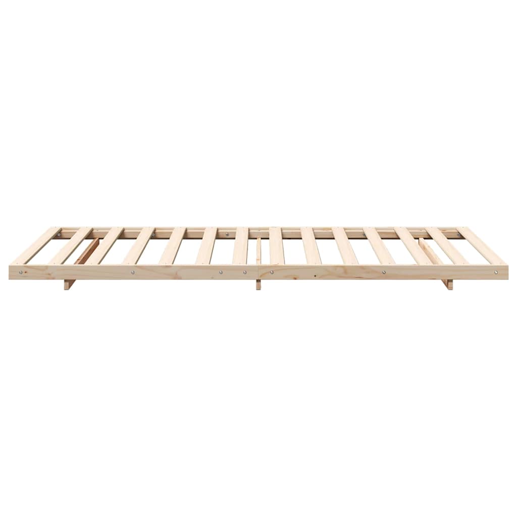 Bettrahmen Braun 90 x 200 cm Massives Kiefernholz