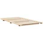 Bettrahmen Braun 90 x 190 cm Massives Kiefernholz