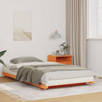 Bettrahmen Wachsbraun 80 x 210 cm Massives Kiefernholz
