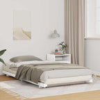 Bettrahmen Weiß 80 x 220 cm Massives Kiefernholz