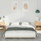 Bettrahmen Braun 160 x 220 cm Massives Kiefernholz