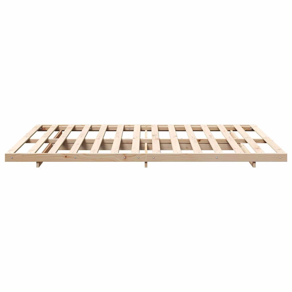 Bettrahmen Braun 160 x 220 cm Massives Kiefernholz