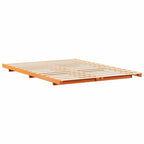 Bettrahmen Wachsbraun 160 x 220 cm Massives Kiefernholz