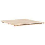 Bettrahmen Braun 180 x 220 cm Massives Kiefernholz